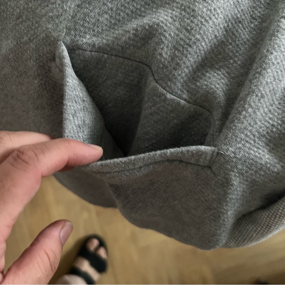 EILEEN FISHER Gray 100% Organic Cotton Knit 2-Way Zip Bomber Jacket size 1X - Picture 13 of 14